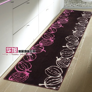 华旭日式专业印花厨房地垫 防滑吸水卧室地垫地毯45*160cm两色