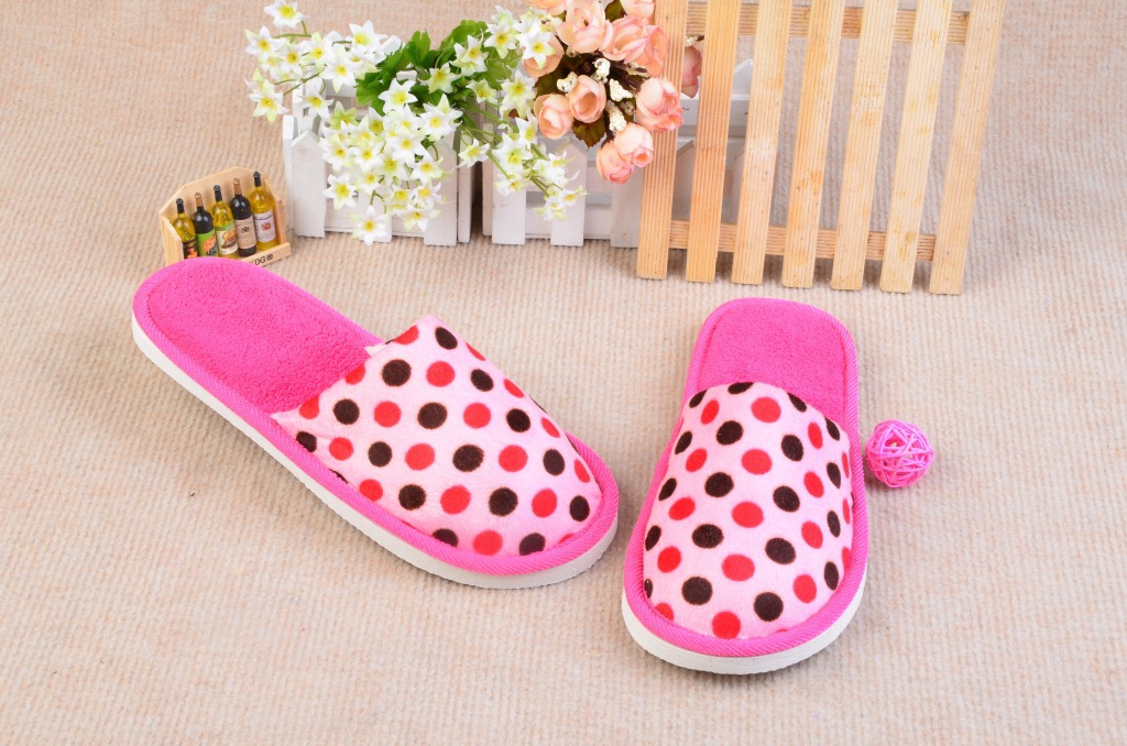 2013圆点帮面家居拖鞋 棉拖鞋厂家直销批发慈溪拖鞋夏季拖鞋慈溪28