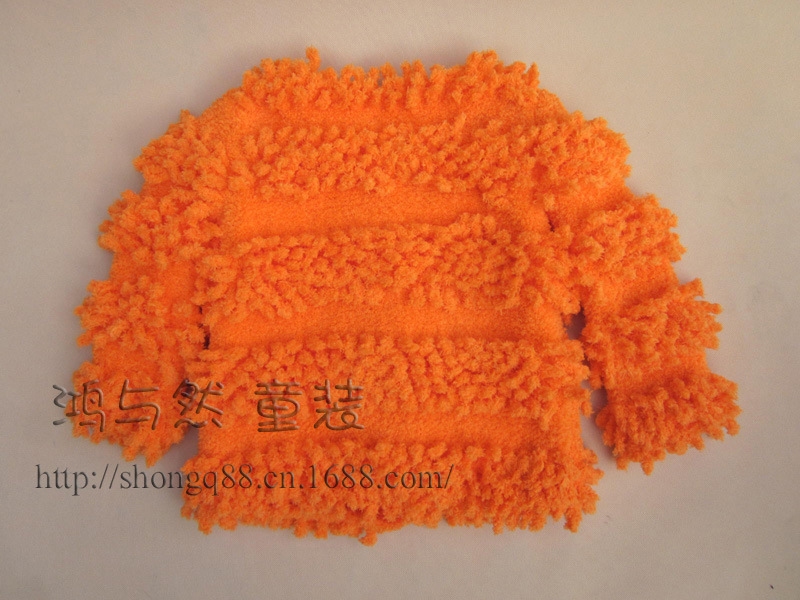 童毛衣-春季新款手工编织圈圈<em>毛线衣</em> 珊瑚绒男