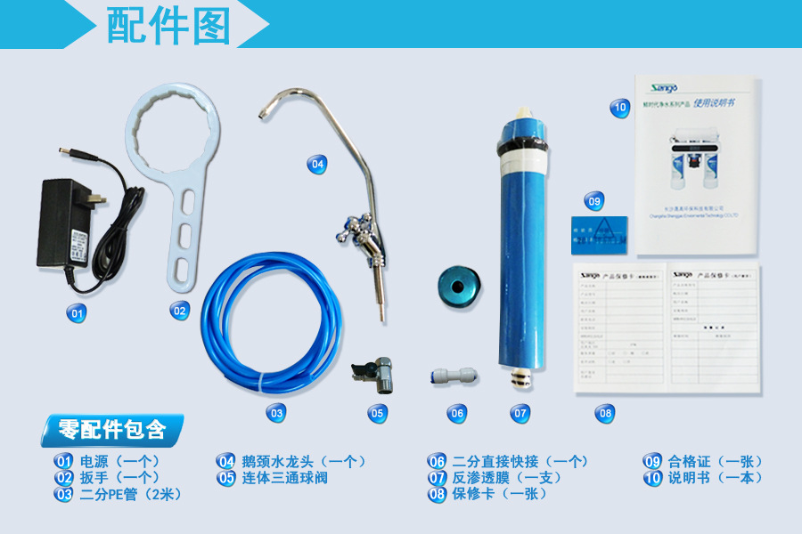 10全部配件图及说明-厢式机纯水机