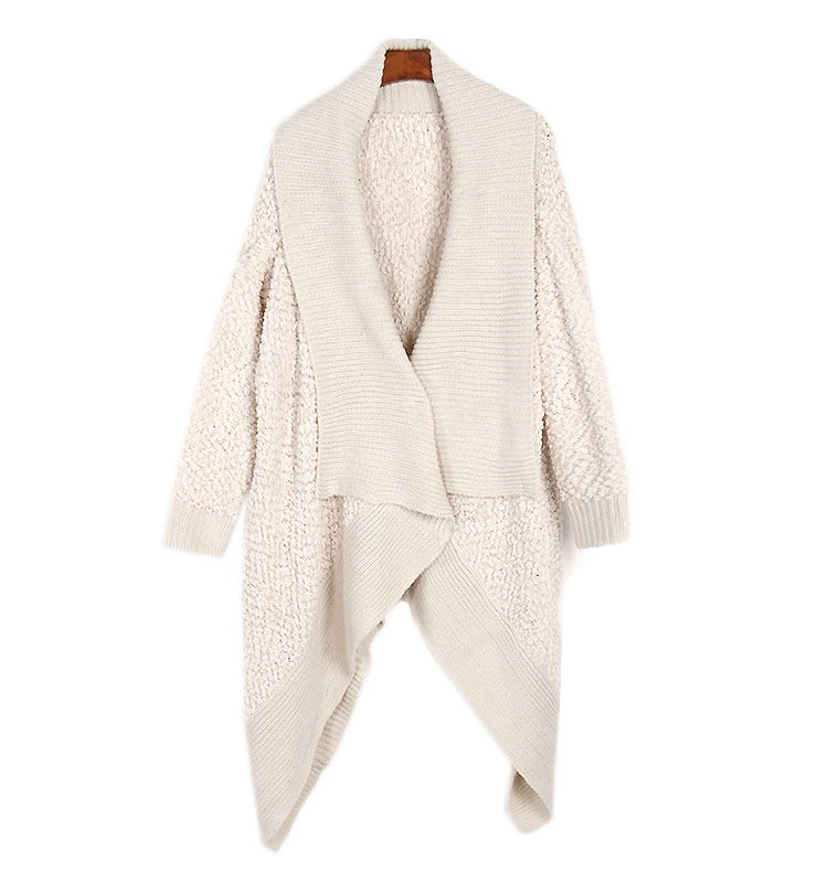 韩国stylenanda新款<em>女装</em>秋冬装<em>长外套毛衣</em>披风