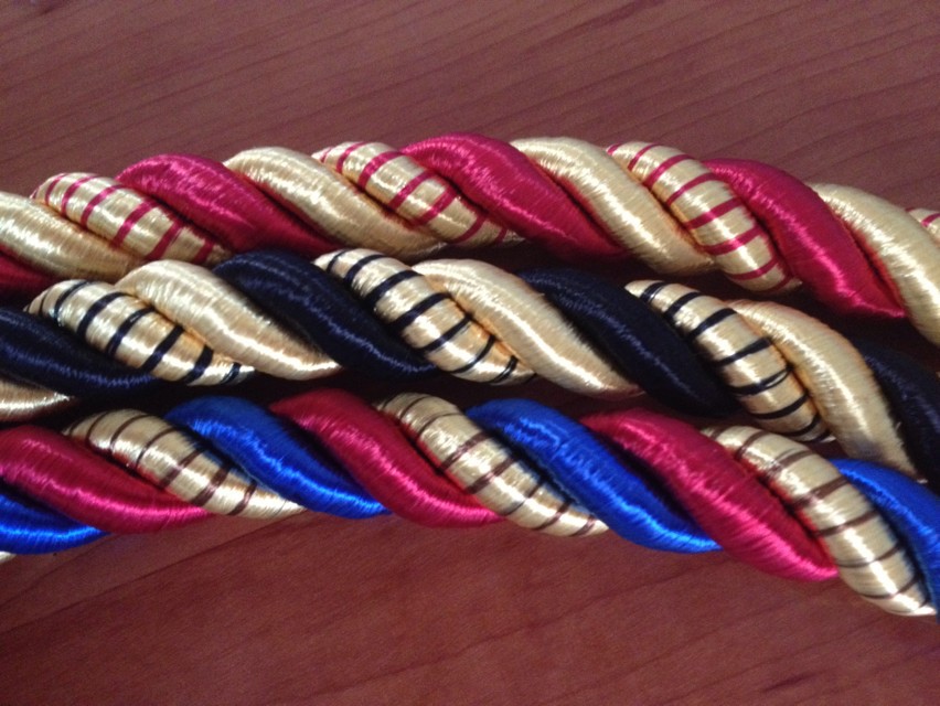 带、绳、线-专业定制人造丝三股扭绳窗帘绳-带
