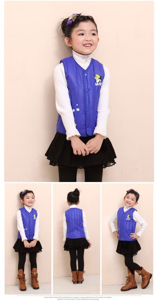 儿童1259米老鼠羽绒马甲~_10