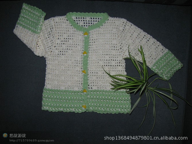 【纯棉手工<em>钩织</em>男童<em>开衫</em>】价格,厂家,图片,童套