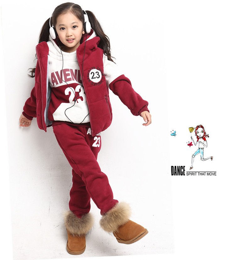 童套装 2013新款<em>韩版</em>中大童男<em>女款卫衣三件套</em>