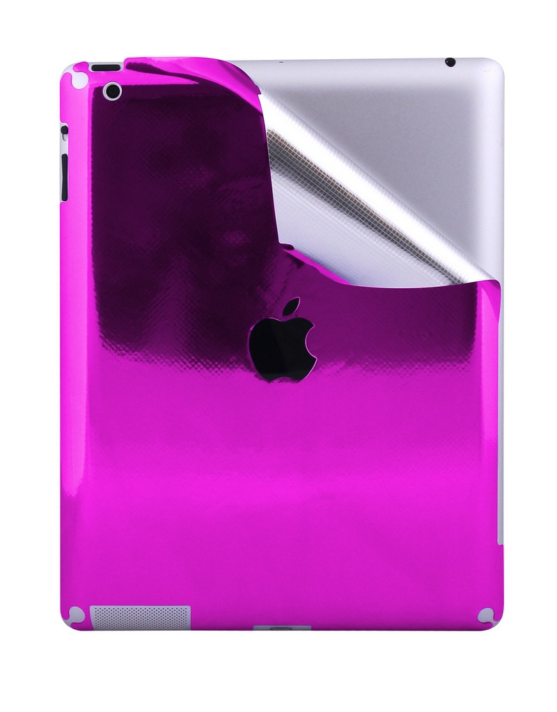 【IPAD4保护膜 金属色保护膜 炫丽保护贴 可定