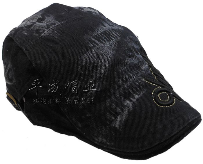 2013韩版时尚 字母男士鸭舌帽 批发义乌成人帽