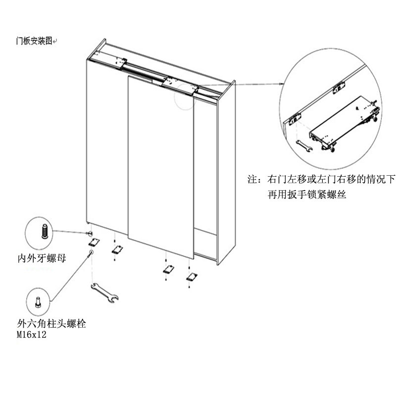 平移门隐藏式导轨面包车侧门轨道 3米每套