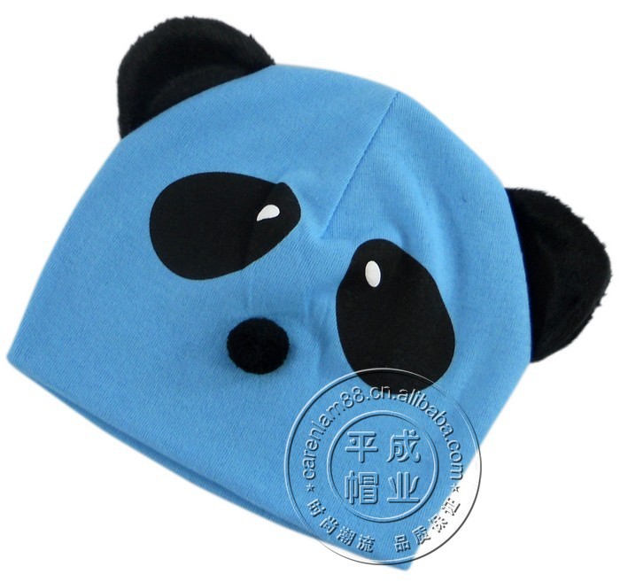 批发采购帽子-2013韩版新款 可爱熊猫宝宝帽 