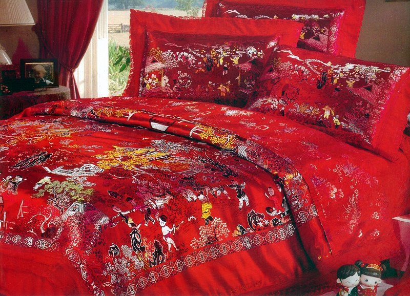 风景百子&mdash;&mdash;大红（银丝）