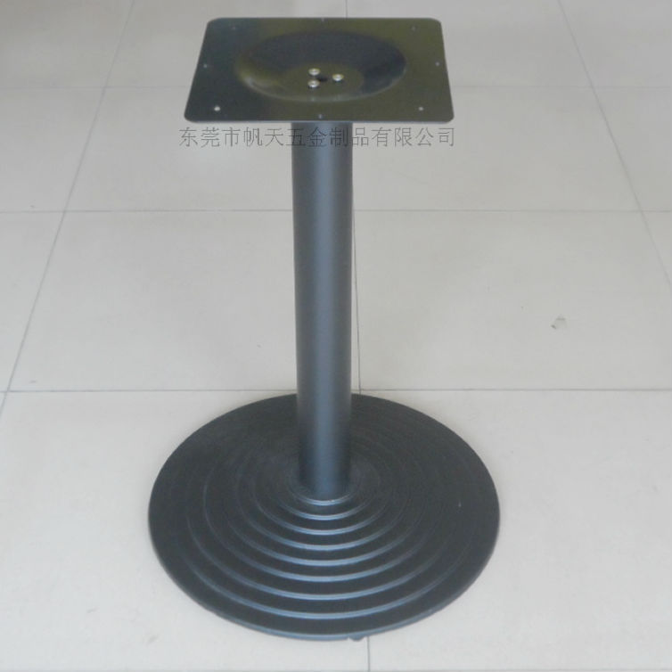 【厂家供应圆桌铸铁圆形桌脚台脚超强承重力】