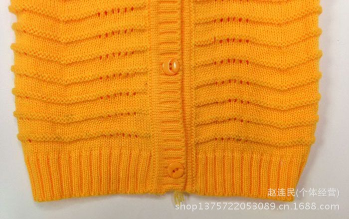 【儿童毛衣背心休闲单排扣背心毛衣背心2013