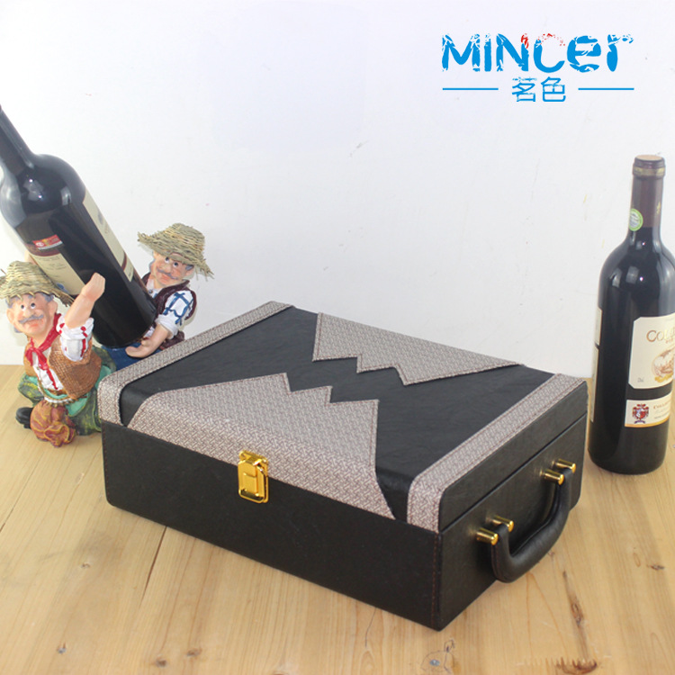 新款双支装红酒盒山形1