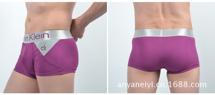 <em>内裤</em>-2013<em>CK 内裤</em> 大银边莫代尔平角内裤 拼色