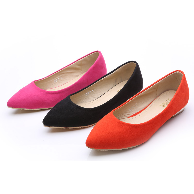 单鞋-现货供应韩版尖头平底<em>女春秋</em>鞋 舒适四季