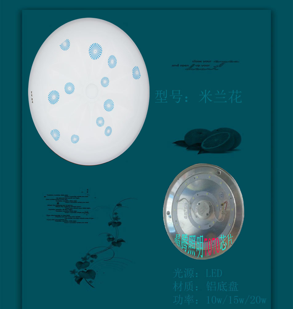 【LED吸顶灯过道卧室吸顶灯款款情深、高端产