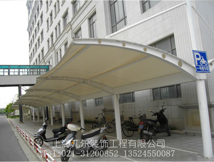 遮阳车棚 雨棚 遮阳篷 膜结构 厂家直销
