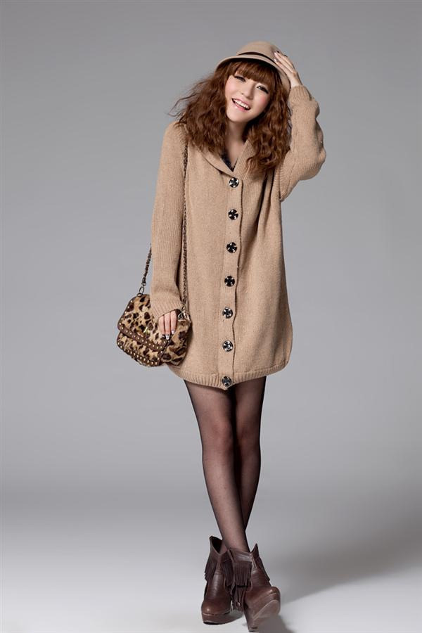 批发采购女式毛衣-一件代发 加绒加长粗<em>毛线</em>长