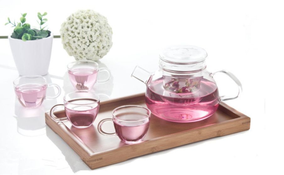 采购杯子-耐热玻璃功夫茶具 红花草果绿乌龙普