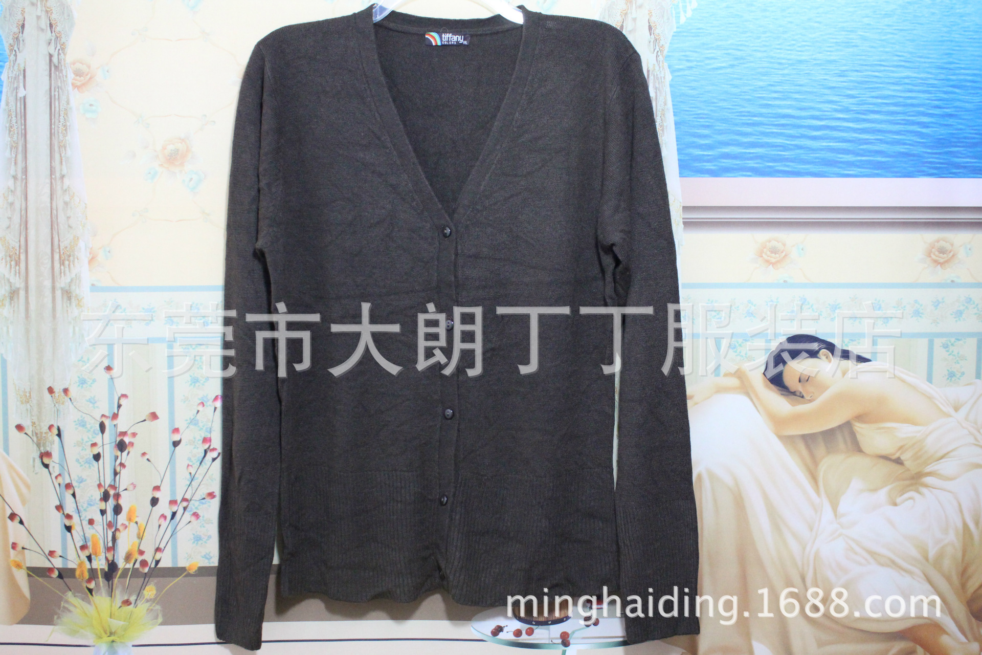 批发采购女式<em>外套</em>- <em>大毛衣</em>外套 <em>长款</em> 针织<em>厚外</em>
