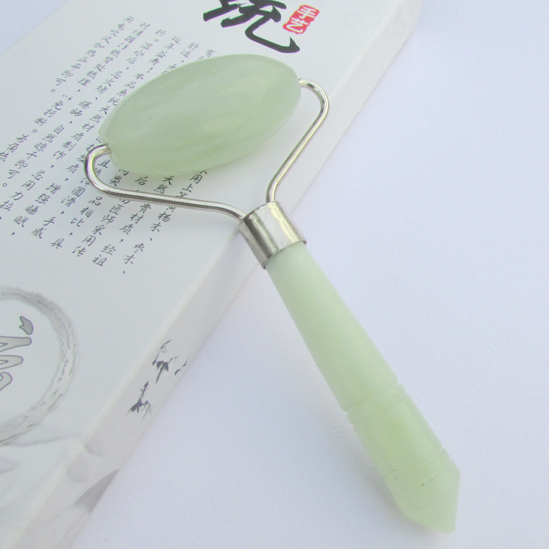 特價天然玉美容器 單頭玉推 美容瘦臉器 玉石瘦臉器 玉石按摩輪工廠,批發,進口,代購