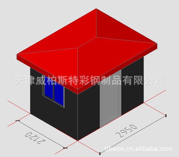 四坡五脊岗亭,门卫房,彩钢房,活动房图片_7