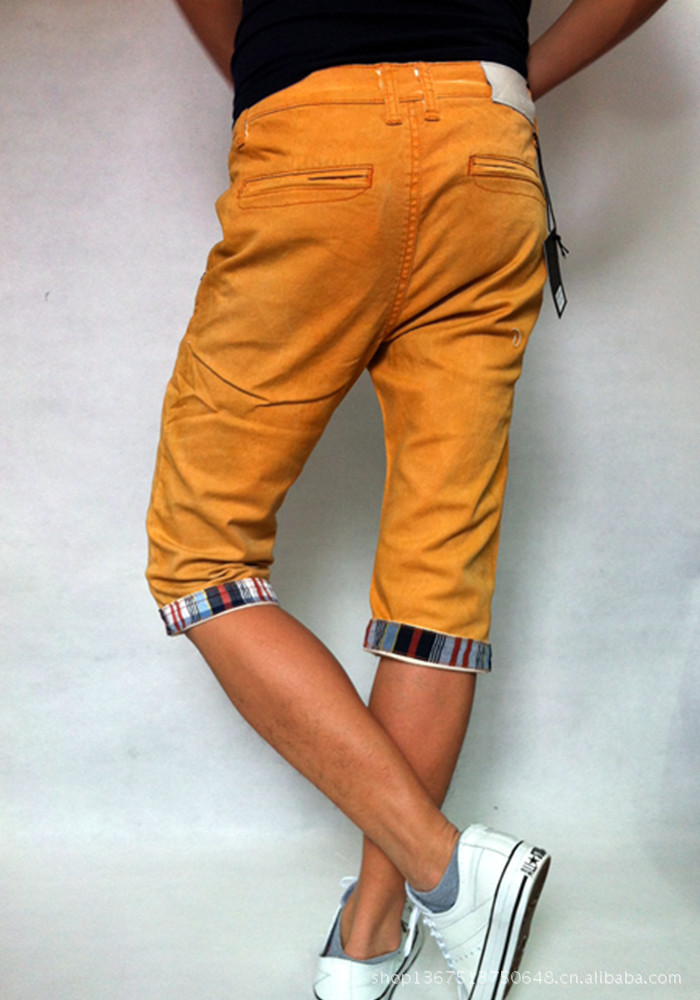 2013夏季新款个性韩版男装牛仔短裤 休闲爆款