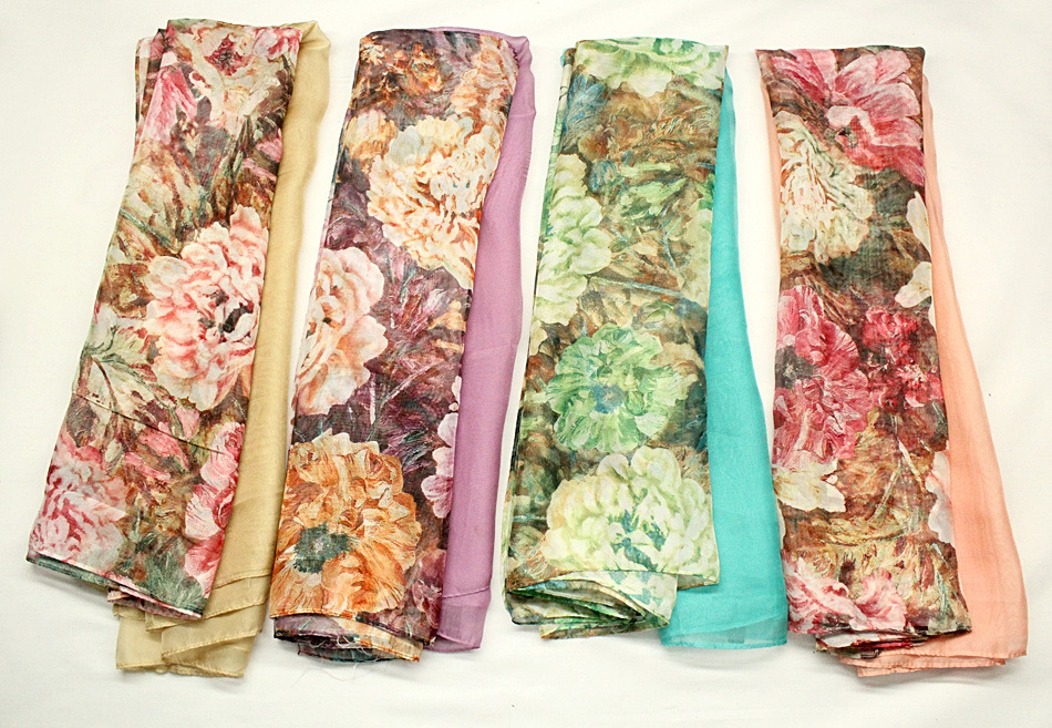 【2013秋冬新款韩国外贸厚款真丝巾批发 细格