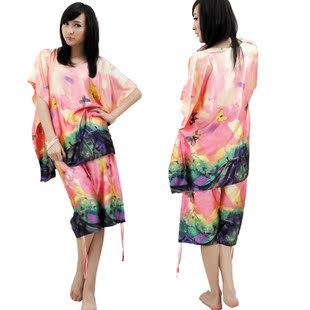 厂家直销<em>夏季</em>蝴蝶宽松<em>短袖女式</em>家居服 女士睡