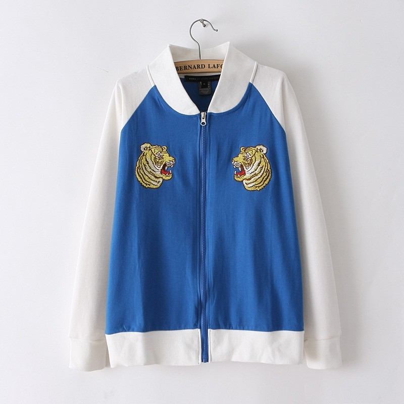 【2013秋装<em>新款</em>女装<em>韩版</em>时尚老虎头拉链<em>立领</em>