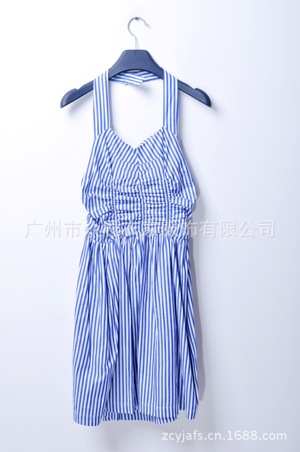 高谱岛 蓝白 连衣裙 GDW1120001