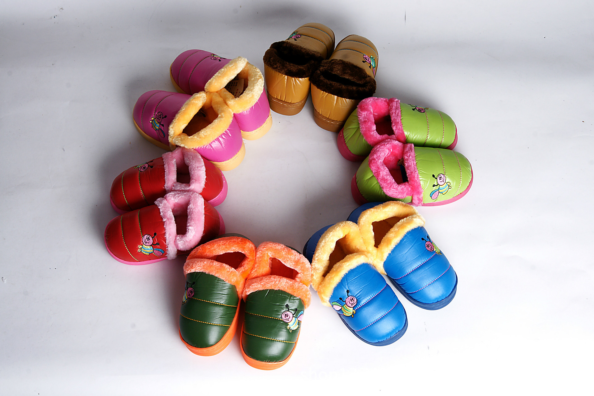 厂家直销儿童棉拖鞋冬季儿童包跟棉拖鞋批发儿