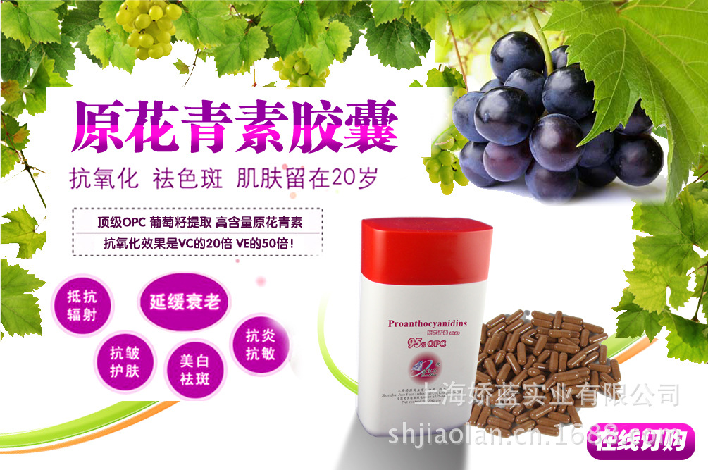 葡萄籽提取物 原花青素粉 纯粉 延缓衰老 包邮