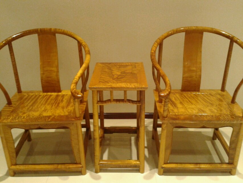 红木家具 金丝楠木圈椅 纹理精美 精雕工艺 精选