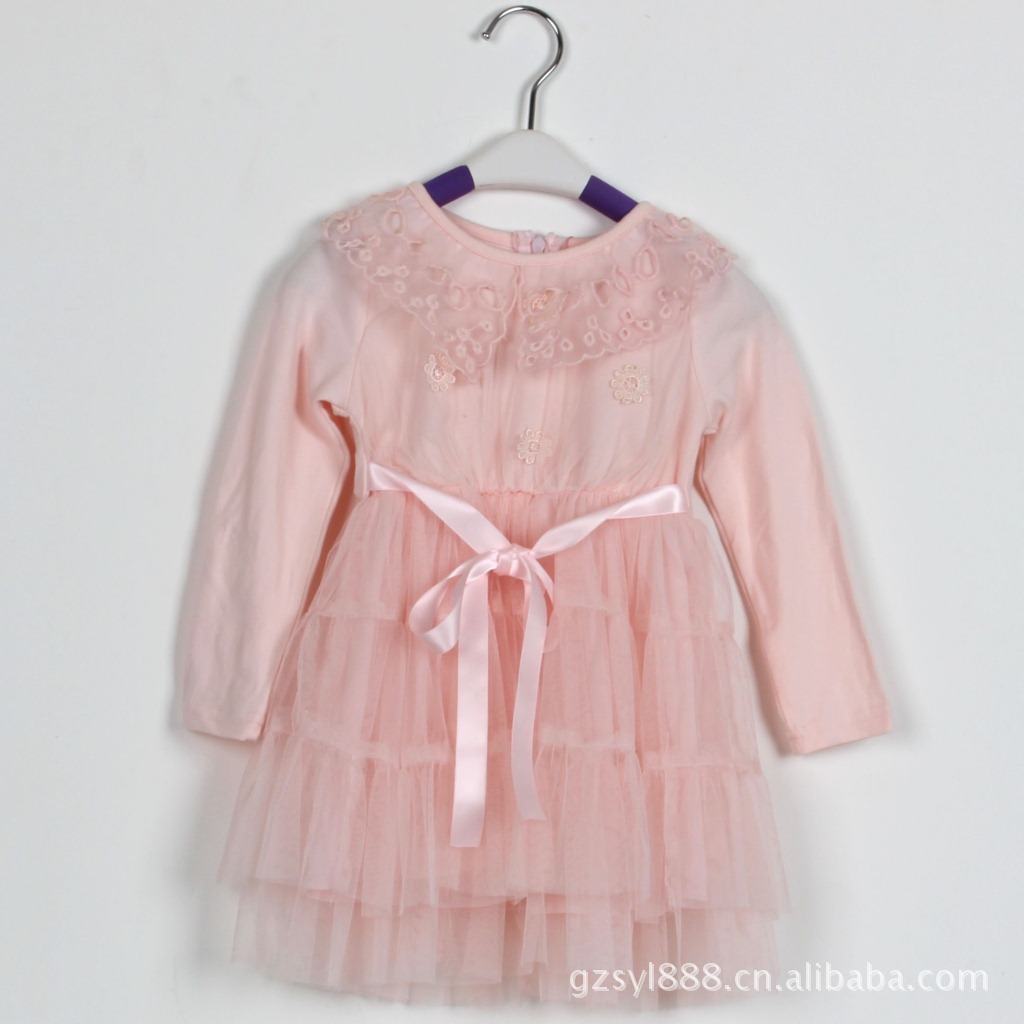 现货迪士尼长发公主裙演出服 芭比公主party舞