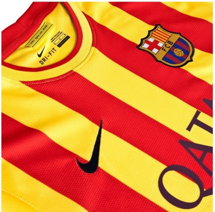 【库存现货 正品巴萨球衣13-14巴塞罗那足球服