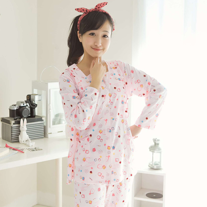 厂家直销加大码孕妇<em>睡衣</em>纯棉<em>月子</em>服<em>产后产妇</em>哺