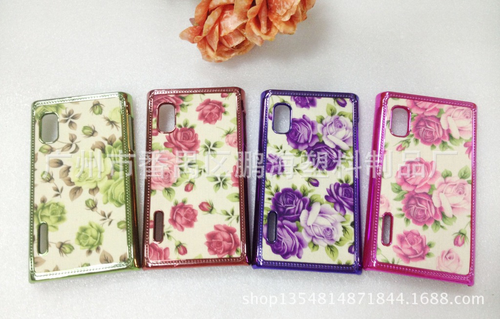 爆款彩绘布艺贴皮手机壳批发厂家LGL5一代