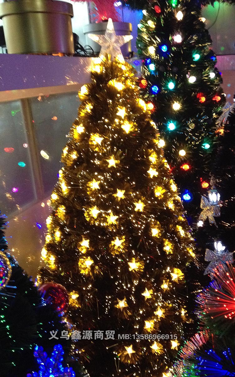led发光圣诞树180cm 蓝色金色黑色a201