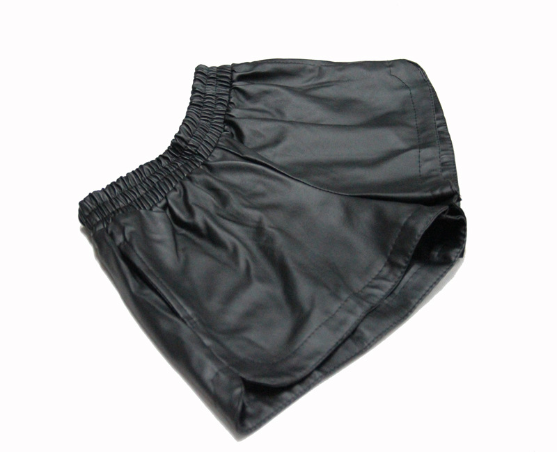 【2013春秋百搭皮<em>短裤</em>女秋冬大码新款开叉宽