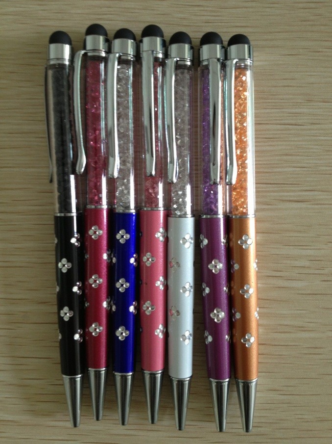 【苹果手机手写笔.水晶钻石触摸笔,电容圆珠笔