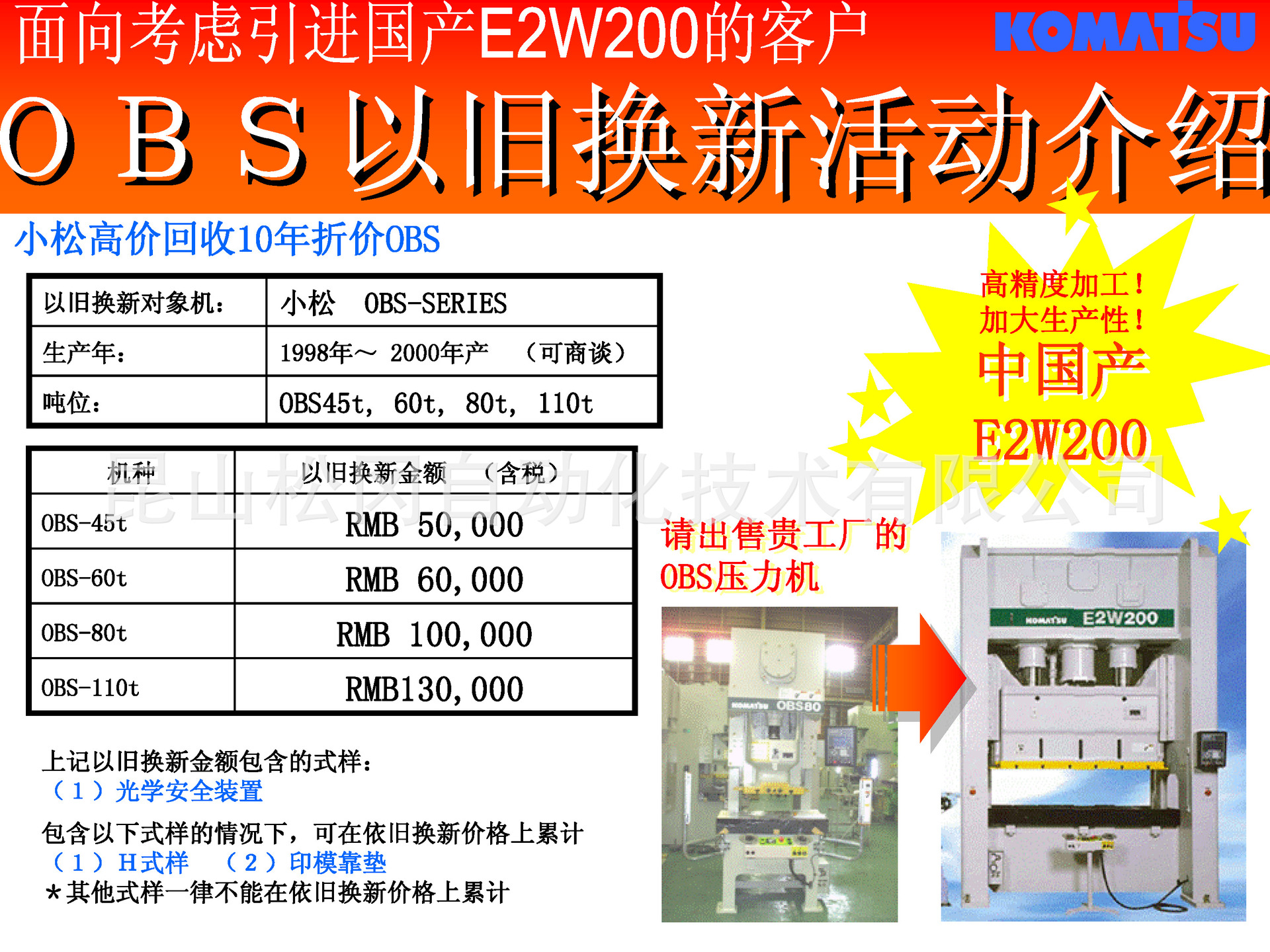小松冲床 H1F系列35T~200T 日本小松冲床 复合型AC伺服冲压机床