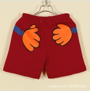 【儿童宝宝<em>男童</em>女童裤卡通抱抱手掌<em>短裤子</em>热裤