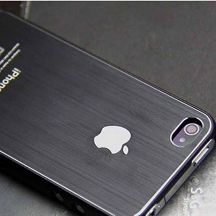 苹果4代手机保护套 Phone 超薄金属拉丝外壳 