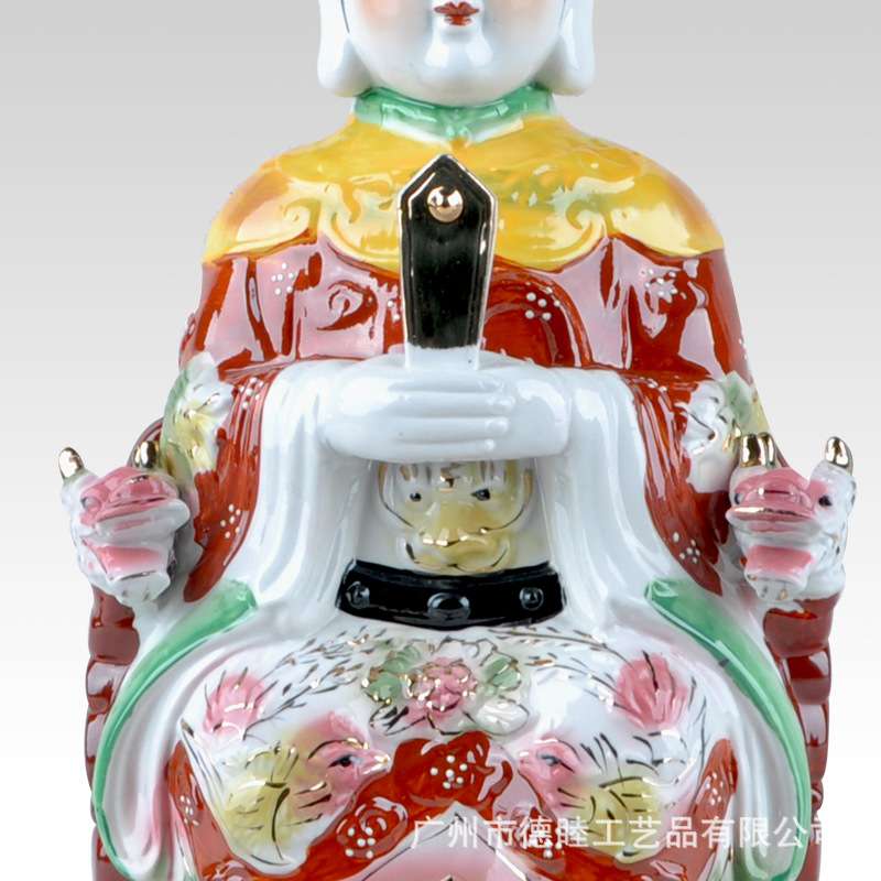 【凤冠老母 开光<em>泰山奶奶</em> 碧霞元君 <em>泰山奶奶</em> 陶