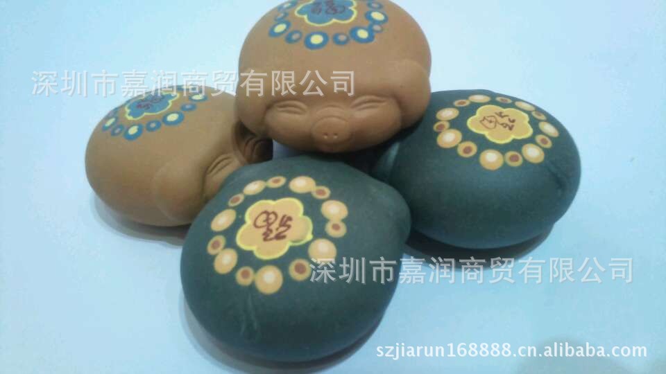 批发采购陶瓷工艺品-福气安康大猪头茶宠批发