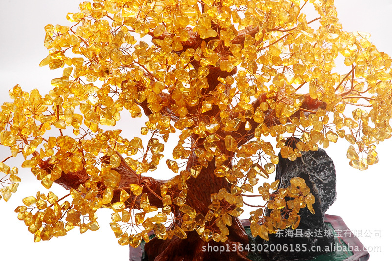 特价 精致水晶招财树钱袋子摇钱树摆件聚财纳