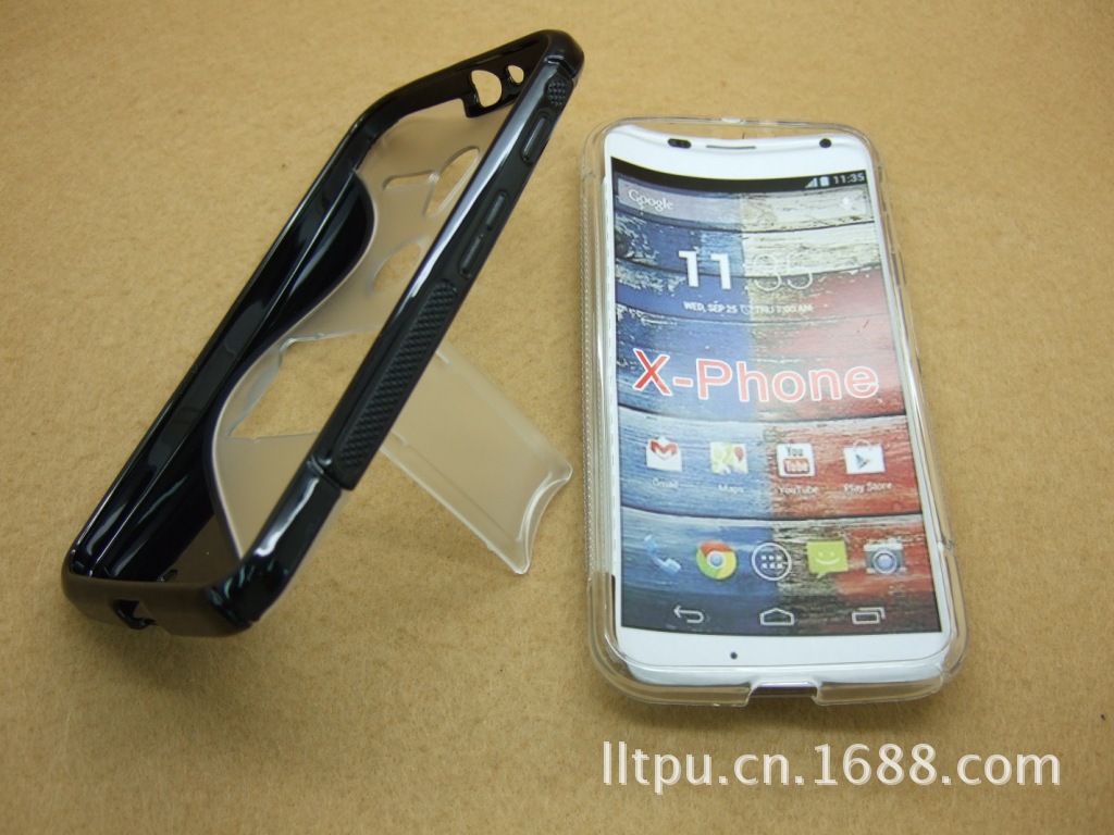 【新品上市 MOTO X-Phone S型包胶带支架保
