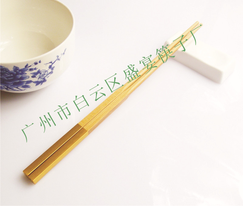 6cm金属头香木筷子2