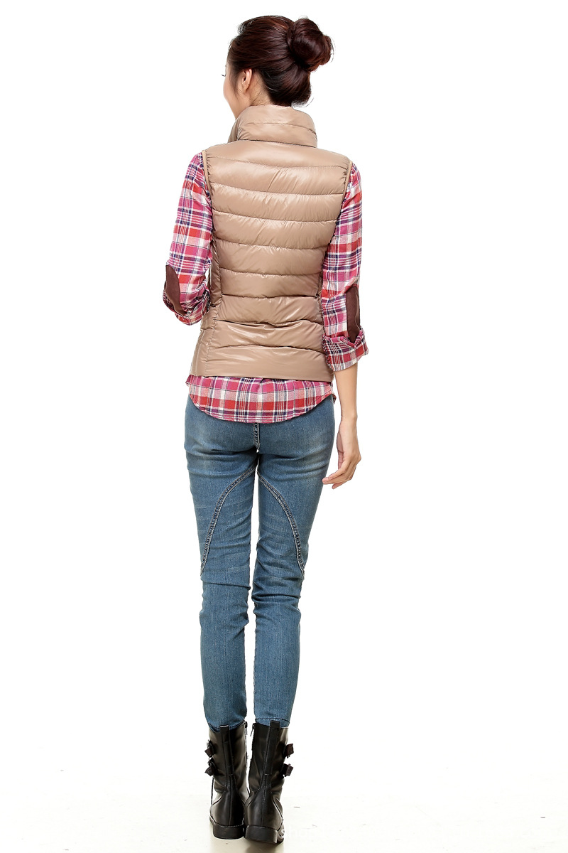 购女式<em>羽绒</em>服-秋冬立领<em>羽绒马甲女正品清仓</em> 轻